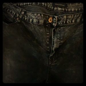Black Acid Washed Jeans